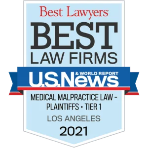 Best Law Firms award medical malpractice los angeles