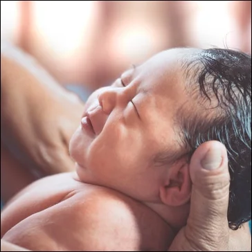 baby with birth injhury
